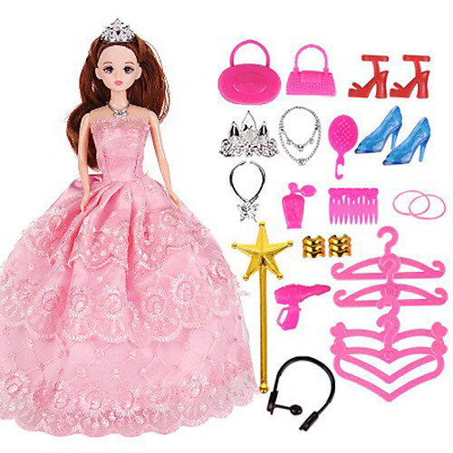 

Doll Dress Party / Evening For Barbiedoll Lace Organza Dress For Girl's Doll Toy / Kids