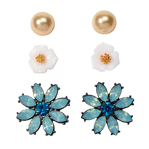 

Жен. Серьги Классический Flower Shape азиатский Классика Панк Modern Симпатичные Стиль Серьги Бижутерия Темно-синий Назначение Свадьба Для вечеринок Подарок Повседневные фестиваль 6шт