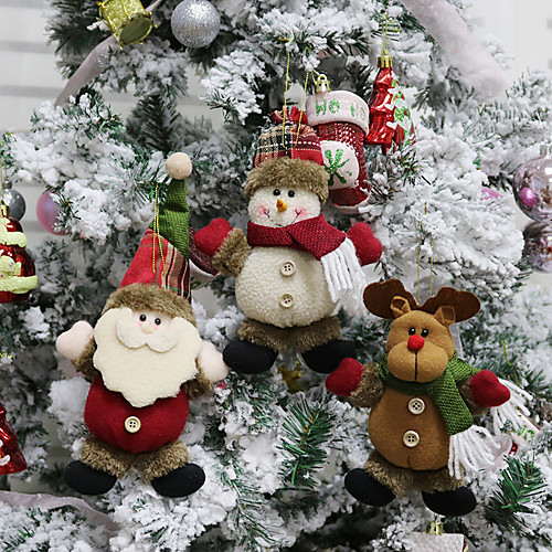 

Рождественские украшения старик снеговик лось рождественский подарок маленький кулон плюшевые куклы елки кулон поставки 1 шт.