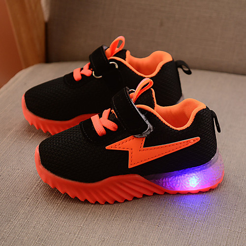 

Boys' / Girls' LED / Comfort / LED Shoes Suede / Mesh Athletic Shoes Toddler(9m-4ys) / Little Kids(4-7ys) Buckle / LED Black / Orange / Pink Spring / Fall / Color Block / Rubber