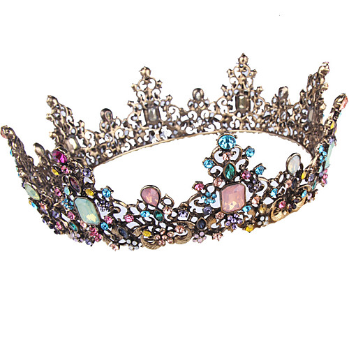 

Сплав Диадемы с Crystal / Rhinestone 1 шт. Свадьба Заставка