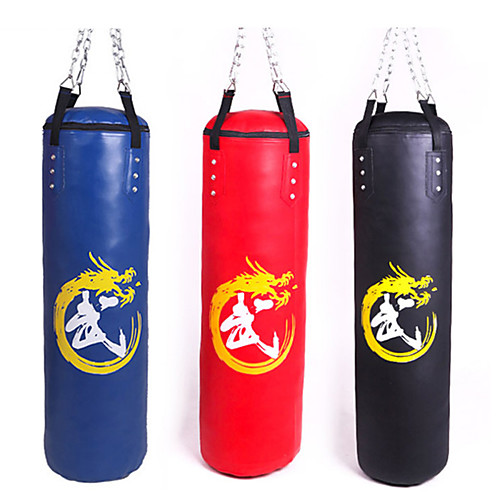 фото Боксерская груша комплект тяжелой сумки назначение тхэквондо бокс каратэ боевые искусства регулируется прочный пустой силовая тренировка поворот на 360° pu 1 pcs взрослые - черный красный синий lightinthebox