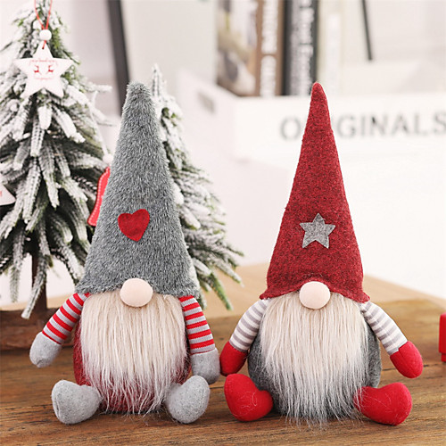 

Santa Claus Christmas Ornaments Faceless Doll Gnome Plush Home Party Decoration New Year Gift