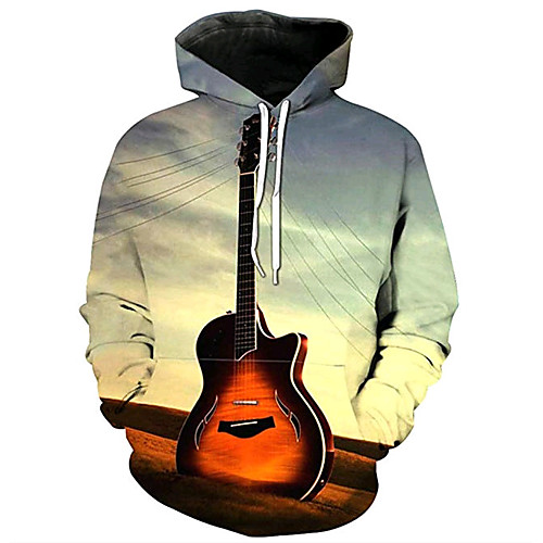 

Men's Casual / Basic Hoodie - 3D Black US32 / UK32 / EU40