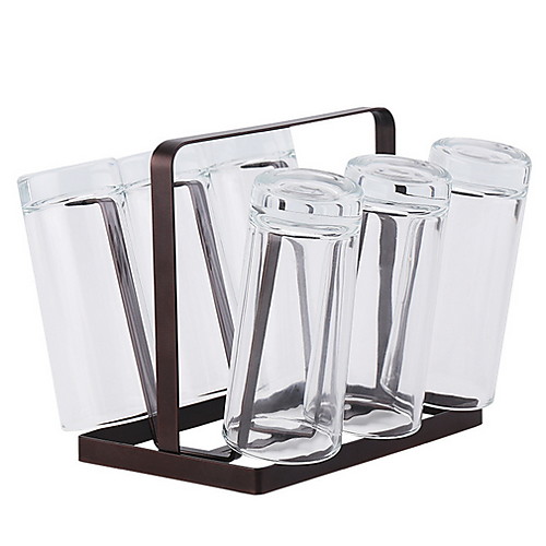 

подставка для сушки стаканов, металлическая подставка для сушки 6 стаканов, нескользящие кружки, чашки, органайзер