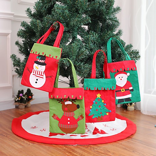 

Новый год рождественские подарки Санта-Клаус снеговик конфеты сумки висит сумка