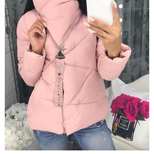 

Жен. Однотонный На подкладке, Полиэстер Черный / Белый / Розовый M / L / XL