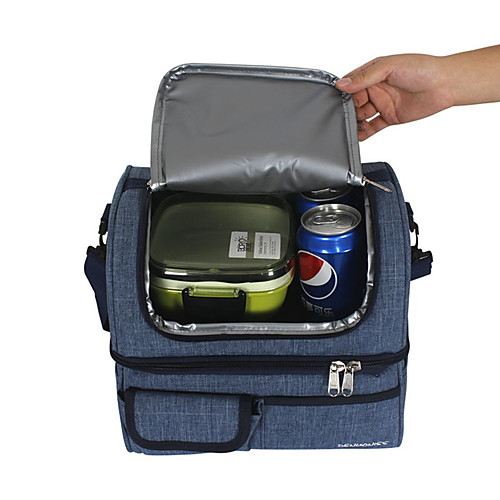 

13л сумка-холодильник с двумя отсеками изолированный мешок оксфорд ева подкладка герметичный тепловой мешок