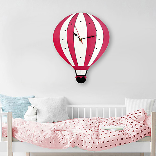 

M.Sparkling 2019 New Cartoon Hot Air Balloon Wall Clock Mute Clocks Colorful Acrylic Wall Watch Unique Gift For Children