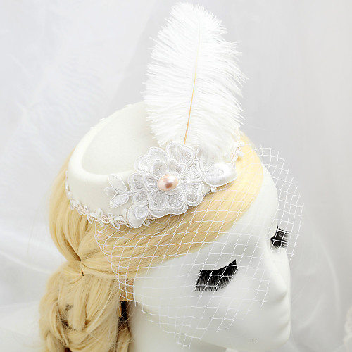 

Перья / Сеть / Ткань Fascinators с Пух 1 шт. Свадьба Заставка