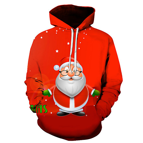 

Men's Casual Hoodie - 3D Red US32 / UK32 / EU40