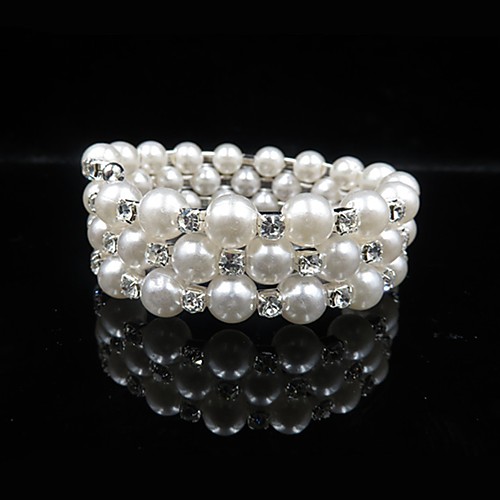 

Women's Bracelet Double Layered Ball Stylish Classic Imitation Pearl Bracelet Jewelry White For Daily Festival / Imitation Diamond