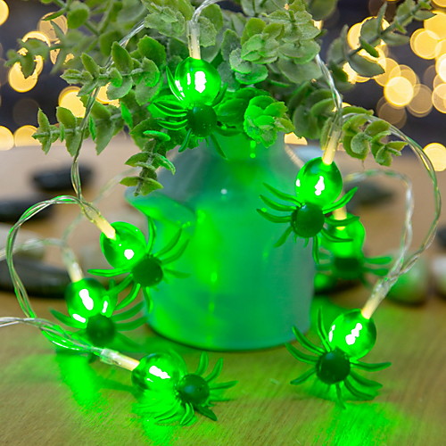 

1 м светодиодные фея гирлянды 10 светодиодные фонари паук хэллоуин украшения свет