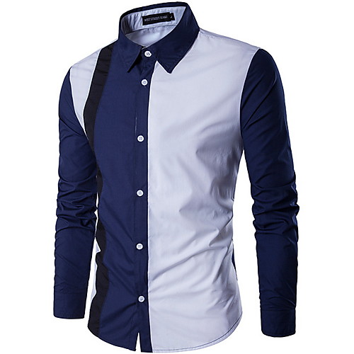 

Men's Daily Shirt - Color Block Black