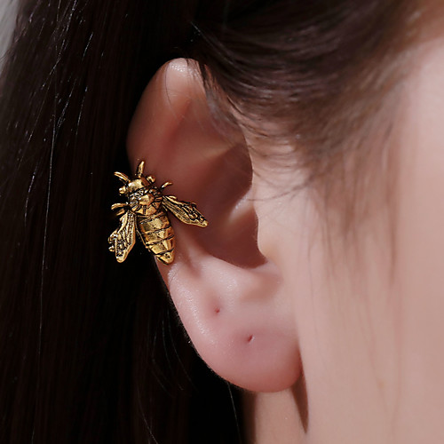 

Women's Ear Cuff Classic Bee Fashion Modern Cute Earrings Jewelry Gold / Silver For Daily Street Holiday Work 1pc