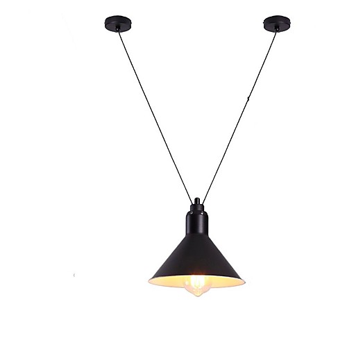 

промышленный ретро подвесной светильник из черного железа абажур кафе столовая лампа