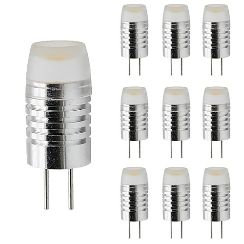 

10 шт. 3 W LED лампы в форме свечи LED лампы типа Корн Двухштырьковые LED лампы 300 lm G4 T 1 Светодиодные бусины Высокомощный LED Диммируемая Тёплый белый Белый 12 V