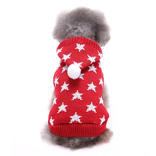 

Dogs Sweater Winter Dog Clothes Red Blue Costume Corgi Beagle Shiba Inu Acrylic Fibers Stars Casual / Daily XS S M L XL XXL
