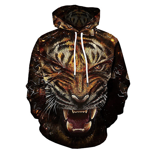 

Men's Casual / Street chic Hoodie - 3D Rainbow US32 / UK32 / EU40