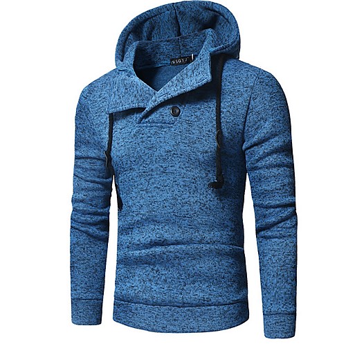 

Men's Casual Hoodie - Solid Colored Hooded Royal Blue US32 / UK32 / EU40