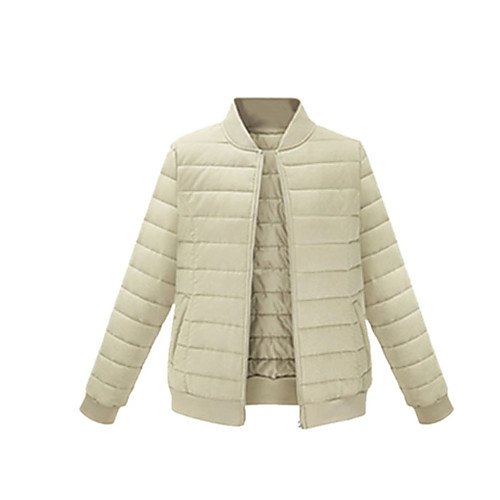 

Жен. Однотонный Обычная На подкладке, Полиэстер Черный / Бежевый XL / XXL / XXXL