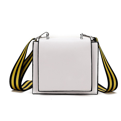 

Women's PU Crossbody Bag Solid Color Black / White
