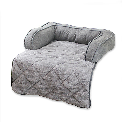 

Dogs Cats Bed Beds Mats & Pads Fabric Cotton Warm Solid Colored Brown Gray