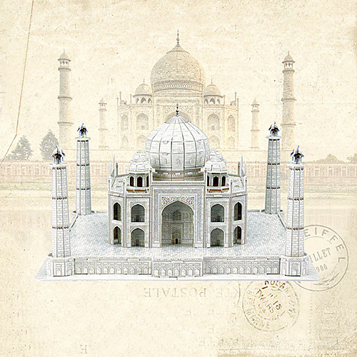 

Educational Toy Toys House Taj Mahal Professional Level Paper EPS 87 Pieces