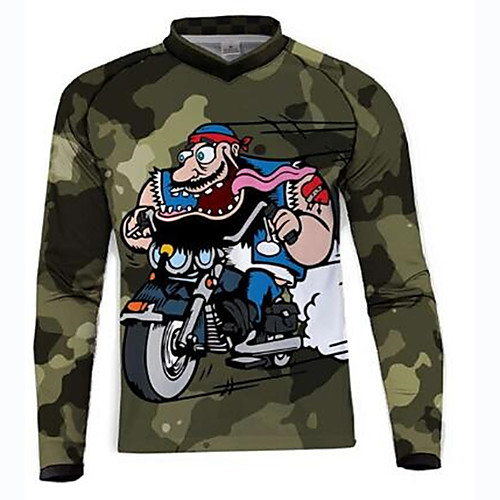 

21Grams Men's Long Sleeve Cycling Jersey Dirt Bike Jersey Winter Fleece 100% Polyester Mineral Green Bike Jersey Motorcyle Clothing Top Mountain Bike MTB Road Bike Cycling UV Resistant Breathable