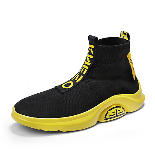 

Муж. Fashion Boots Tissage Volant Весна / Осень На каждый день Спортивная обувь Беговая обувь Дышащий Ботинки Лозунг Черно-белый / Черный / Желтый