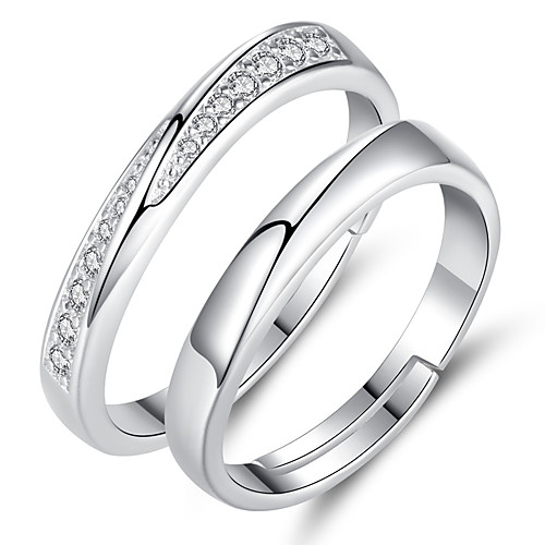 

Men's Women's Open Cuff Ring 1pc Silver Alloy Sweet Fashion Gift Daily Jewelry