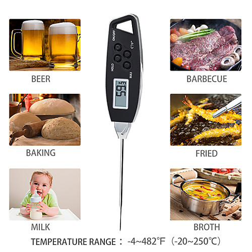 

кухонная игла электронный пищевой термометр прецизионный измеритель температуры молока измеритель температуры барбекю водонепроницаемый термометр
