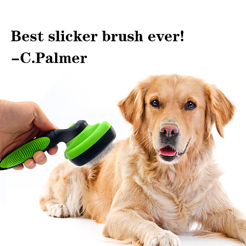 

Dog Grooming Cleaning Stainless steel ABSPC Comb Washable Ergonomic Design Pet Grooming Supplies Green One-piece Suit