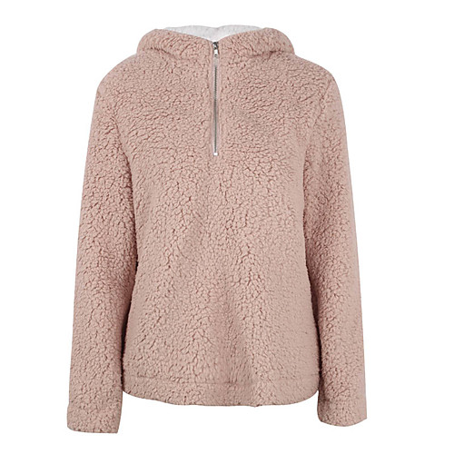 

Women's Casual / Active Sweatshirt - Solid Colored Blushing Pink M
