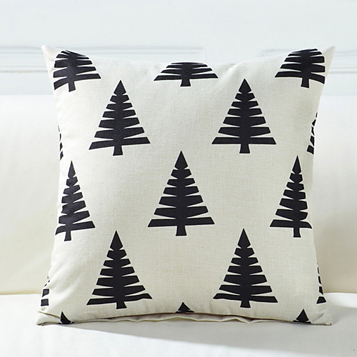 

1 pcs Cotton / Linen Pillow Cover, Christmas Throw Pillow