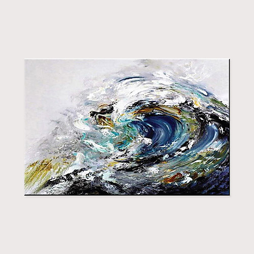 

Oil Painting Hand Painted - Abstract Landscape Modern Rolled Canvas