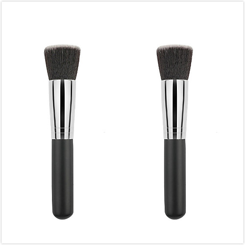 

Professional Makeup Brushes Foundation Brush 1pcs Portable Professional Synthetic Hair / Artificial Fibre Brush Wood Foundation Brushes for Foundation Brush