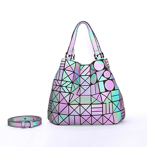 

Women's Zipper PU Tote Rainbow