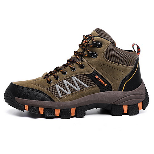 

Men's Suede Shoes Suede Fall & Winter Athletic Shoes Running Shoes Brown / Army Green / Gray