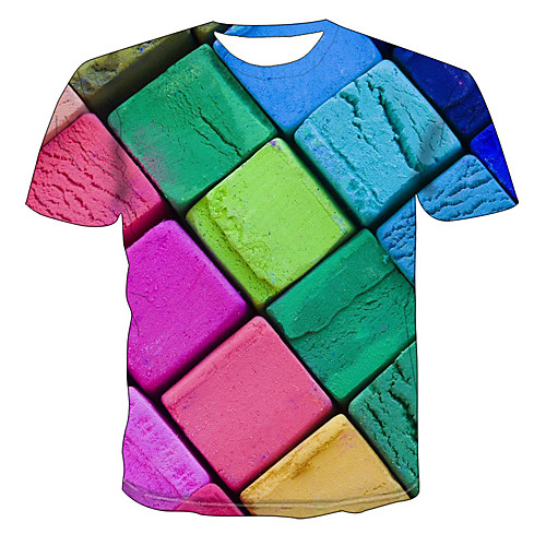 

Men's Daily T-shirt - 3D Rainbow