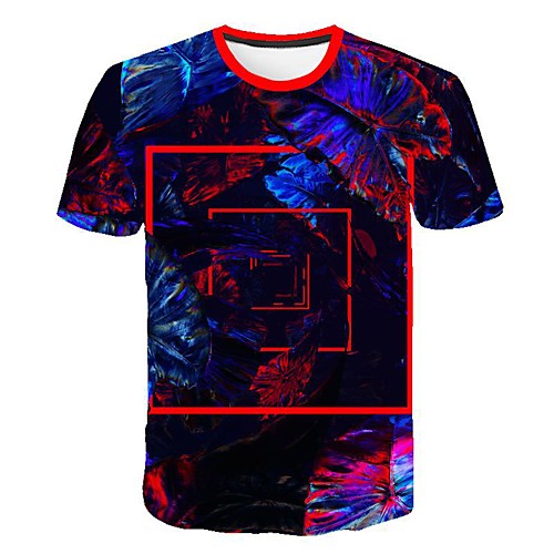 

Men's Daily T-shirt - 3D Print Blue