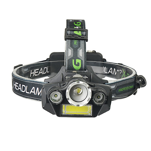 

Headlamps LED 4 Emitters Portable Adjustable Wearproof Durable Camping / Hiking / Caving Everyday Use Cycling / Bike Black