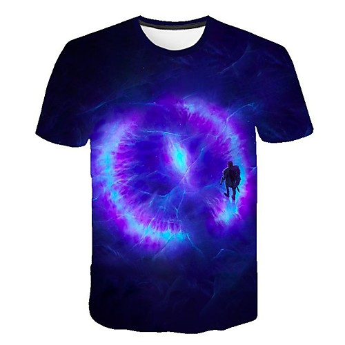 

Men's Daily T-shirt - 3D Print Blue