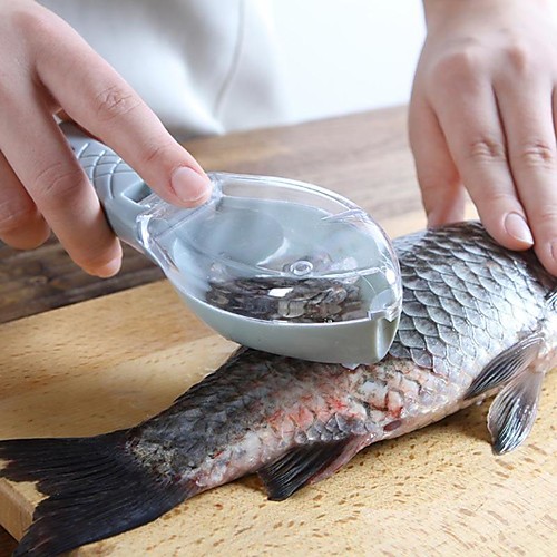 

Fish Skin Brush Scraping Fishing Scale Brush Graters Fast Remove Fish knife Cleaning Peeler Scaler Scraper