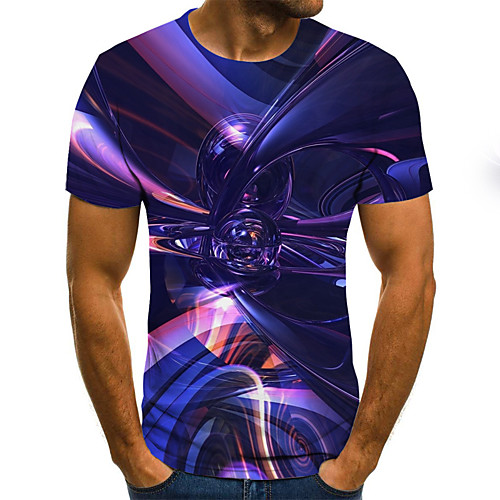 

Men's Daily Basic T-shirt - 3D Purple