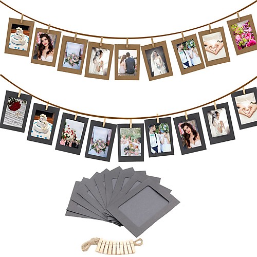 

Diy фоторамка деревянная клип бумага держатель для фотографий украшения стены для свадьбы выпускной вечеринка фото стенд реквизит