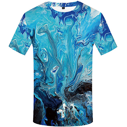

Men's Daily Basic T-shirt - 3D Blue