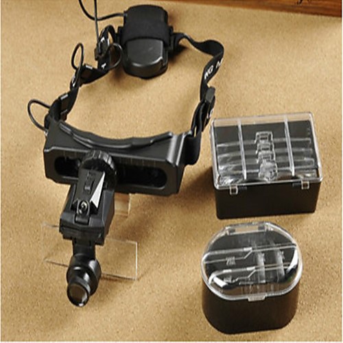 

9892D Headset Watch Repair Magnifier Tool LED White Light - Black