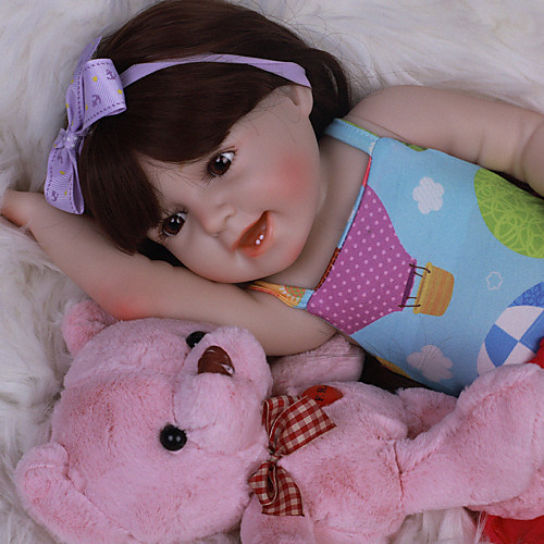 

Reborn Doll Baby Girl 18 inch Full Body Silicone - Kids / Teen Kid's Girls' Toy Gift
