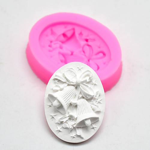 

Christmas mold DIY baking tools bell shape silicone mold mousse cake cream sugar cookies